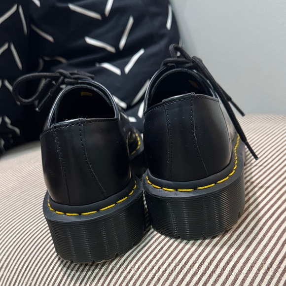 1461 Bex Smooth Leather Oxford Dr. Martens with Yellow Stitching - Picture 7 of 8